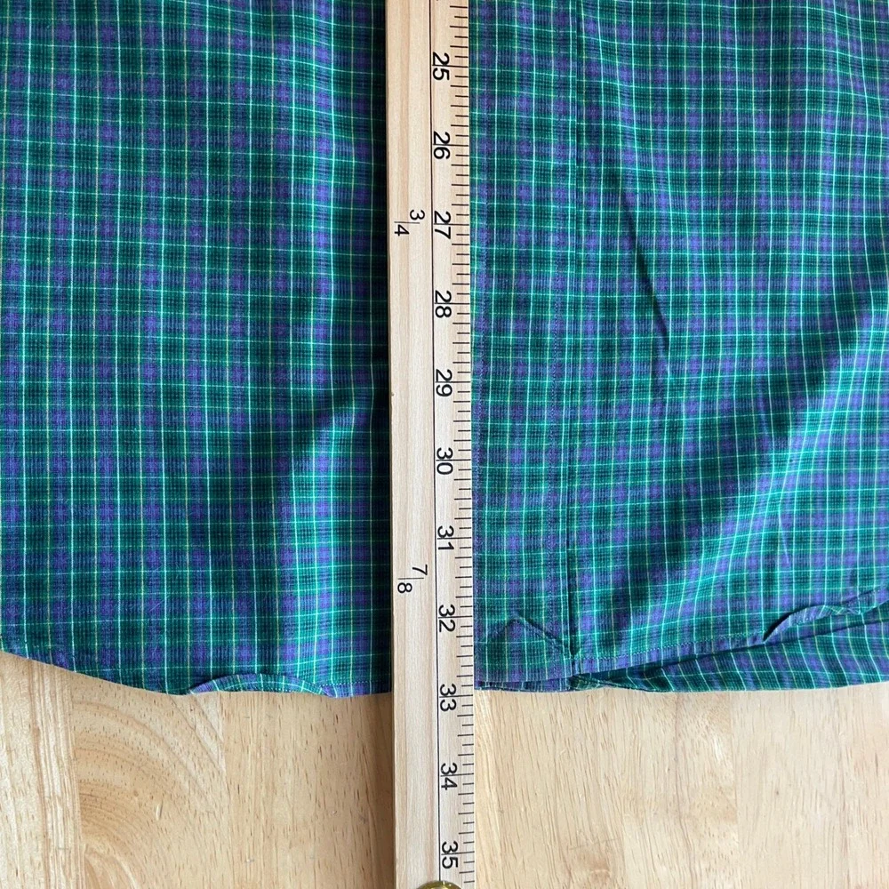 (LOT OF 2) Polo Ralph Lauren Mens XXL Cotton Long Sleeve‎ Shirts Purple Green